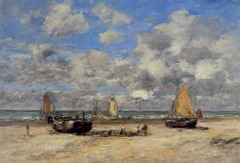 尤金 佈丹 Low Tide at Scheveningen